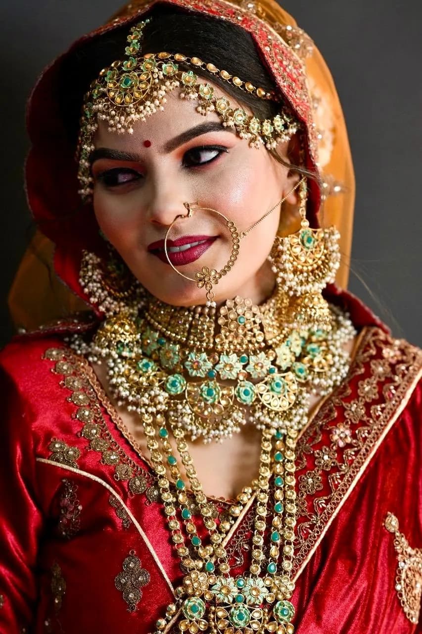 Bridal reception look by Ankit Sahni Makeover, Bhind MP